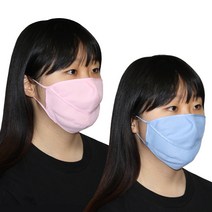 헬스데이 자외선 UV차단 마스크, 자외선차단 마스크(안면.턱) 핑크(민무늬)