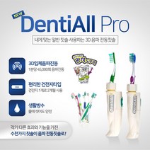 SONIC Dentiall Pro 덴티올프로 3D 음파전동칫솔, 덴티올프로(그린)