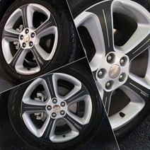 트랙스 2015년형 18인치 카본 휠마스크 데칼 스티커 튜닝용품, 트랙스(2015년형) 18인치-L타입-유광실버카본, 1세트