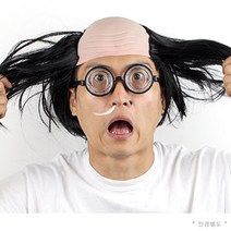 피플스파티 파티가발, 마빡이가발-블랙