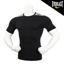 에버라스트 남성용 남녀공용 트레이닝복 E-964UBK 테크핏 반팔 언더레이어 헬스복 운동복