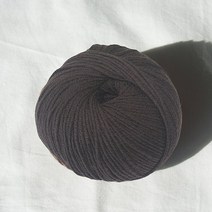 이태리 라나가또 울콧 (WOOLCOT) 천연 코튼 함유 뜨개실 수입뜨개실 털실, 11382.다크초콜렛