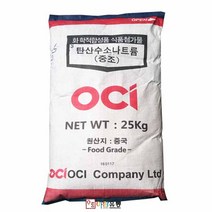 OCI 탄산수소나트륨(중조.식소다) 25kg, 1개
