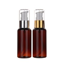 금속에센스용기 20ml 30ml 50ml 60ml 75ml 80ml 100ml 펌핑용기, 갈색 골드캡