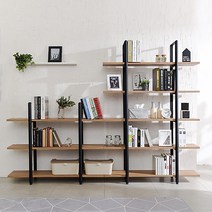 미곳간 하이그로시 3단 5단 책장 수납장, 3단-화이트상판+블랙프레임