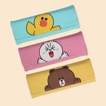 라인프렌즈 투버튼 펜케이스, 코니, 1개