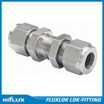 FLUXLOK 락피팅 Lok Fitting Bulkhead Union, 1개