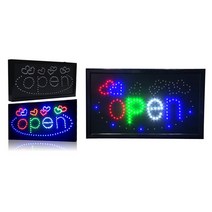 홈쇼핑정품 LED 간판 오픈 창업 광고판 LED미니전광판, 오픈하트 LED간판