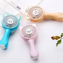 럭키유통 여우 바람 핸디 선풍기 USB선풍기 미니선풍기, 블루