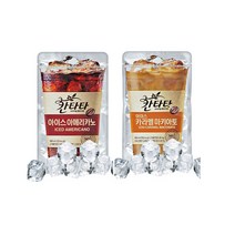칸타타 아이스 230mlx20팩(스위트아메리카노10팩+카라멜마키아토10팩), 20개, 230ml