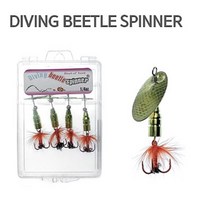 캣츠크로우 다이빙 비틀 스피너베이트 골드, 1/8