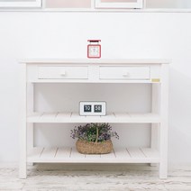 원목 3단콘솔(White), 단품