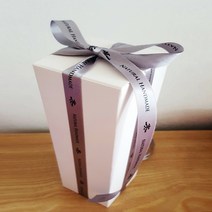 [캔들레이디] 포장박스-공효진 캔들용기 일자원형, 공효진 일자원형(소) - 화이트, 1개