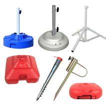 호가 파라솔받침대 물통 시멘트 모래 고정대 지지대, 04.라운드파라솔받침대-블루