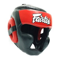 HG13 Diagonal View Head Guard-Full Head Cover 페어텍스 스파링용 헤드기어, 블랙/블루