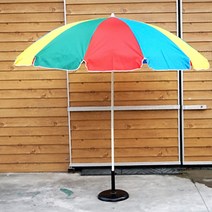 1단2단 파라솔 야외그늘막 낚시 파라솔 캠핑파라솔, 1_1층 무지개(270cm)(받침대 불포함)/1205656