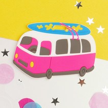 THE JIHYUN SHOP 여름휴가 선인장 플라밍고 서핑버스 서퍼 비행기 네임택