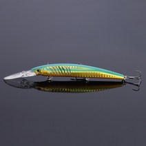 시리 미노우 하드베이트 (12.4g 10가지색상) 플로팅 루어, 5.골드그린, 12.4g