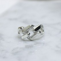 제이누이 볼드각체인 실버반지 925 은반지