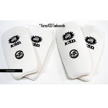 [티맥스] 한국스포츠 KSD 태권도 아대 세트 TKD Protector Set 팔 다리 보호대, 화이트