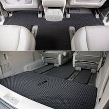 카니발 스타렉스전용 승합 차량 벌집매트 더블하니컴 이중매트, 그랜드 카니발 일반11인승(소화기유)(검정), 블랙