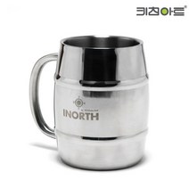 [요미트리] 키친아트 스테인레스 등산컵 스텐컵 이중진공 비어컵 머그컵, 키친아트 이중 진공비어컵 420ml, 1개