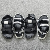 홀리바나나 제토1051 프린팅 아웃솔 남성 버클 스트랩샌들