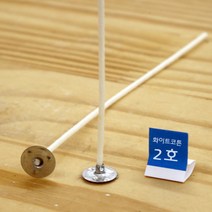 새로핸즈 캔들만들기 화이트 코튼심지 2호 폭 2mm x10개