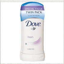 도브 데오드란트 스틱 후레쉬 트윈 팩 발한 방지 Dove, 단품