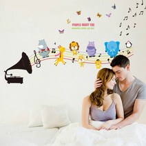 [더바이인테리어팬시] 아이방 데코스티커_원더풀 뮤직 송외 7종 인테리어스티커/포인트스티커, 원더풀 뮤직 송 / 데코스티커