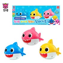 핑크퐁 라이트 멜로디 상어가족 멜로디 완구, 혼합 색상