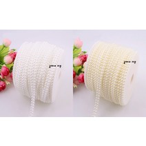 장식용 10mm 반진주 줄/예단포장장식/선물포장장식, 화이트