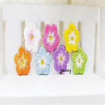 미니 매화꽃자수 아플리케/자수와펜/꽃자수/전통자수, 백색