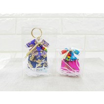 DIY)꽃나비 한복방향제 열쇠고리만들기-2가지사이즈, 꼬꼬마(스몰)-화이트