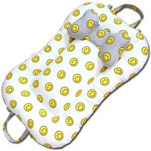 뽀송뽀송 국내수제작 땅콩침대 휴대보트침대 B_69 스마일, 짱구베개포함