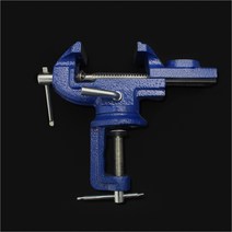 [보니테디] 탁상용 바이스 미니 목공 테이블 클램프 60mm 회전 수평