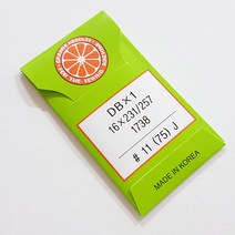 행복한다이세상 홈패션 부자재 총모음전 미싱 재봉틀 퀼트 각종부자재, 006. 공업용 미싱바늘 11호