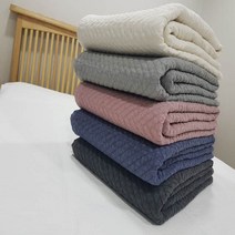 마이코튼 60수 순면 피그먼트 침대 패드 겸 이불 바이오워싱 5colors, 네이비