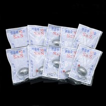 바이온 국산 낚시 묶음추 10개세트 원투채비 바다 민물 낚시추, 10개입