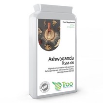 영국산 트루 아쉬와간다 인도인삼(KSM-66 500mg 90 캡슐), 15000mg, 60정