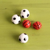 프로사부작 공파츠 축구공 농구공 미니어처 데코파츠 석고방향제재료, 축구공미니어처