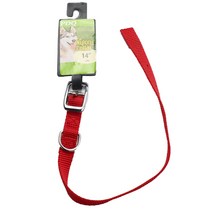 보스펫 나일론 칼라 애견 목줄, Red