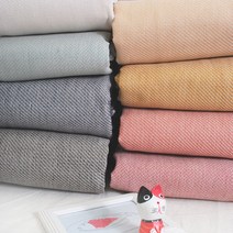 데코탑 패턴도비선염면8컬러 커버링원단 도톰한면천 격자조직감 선염원단 면무지, 버건디