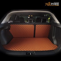 홉스 올란도 3D 풀커버 가죽 트렁크매트, 올뉴투싼, 검정가죽(풀세트)