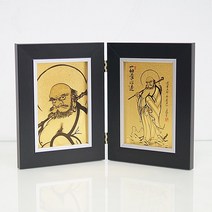 골든팩토리 더블 탁상 달마도 액자 달마도그림 수맥차단 개업선물 합격기원