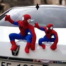 배트맨 슈퍼맨 스파이더맨 히어로 차량용 인형, 스파이더맨레드(대형), 1개