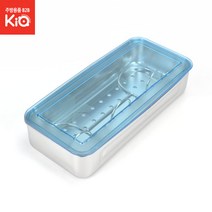 타공수저함 P뚜껑 사각수저통 바닥타공, 스텐 타공수저함(P뚜껑)