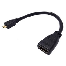 HDMI to Micro HDMI 젠더 LG 삼성 레노버 노트북 영상 연결 변환 줄젠더, 358777