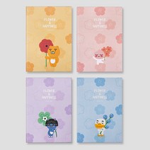 카카오프렌즈/플라워테마/슬림 양장노트(S), 네오