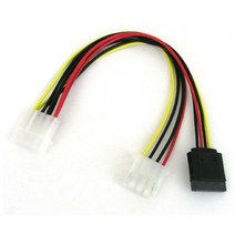 (Coms) SATA IDE 전원 Y 케이블 (20Cm) IDE 1구 SATA 1구 (BLC10137), 1